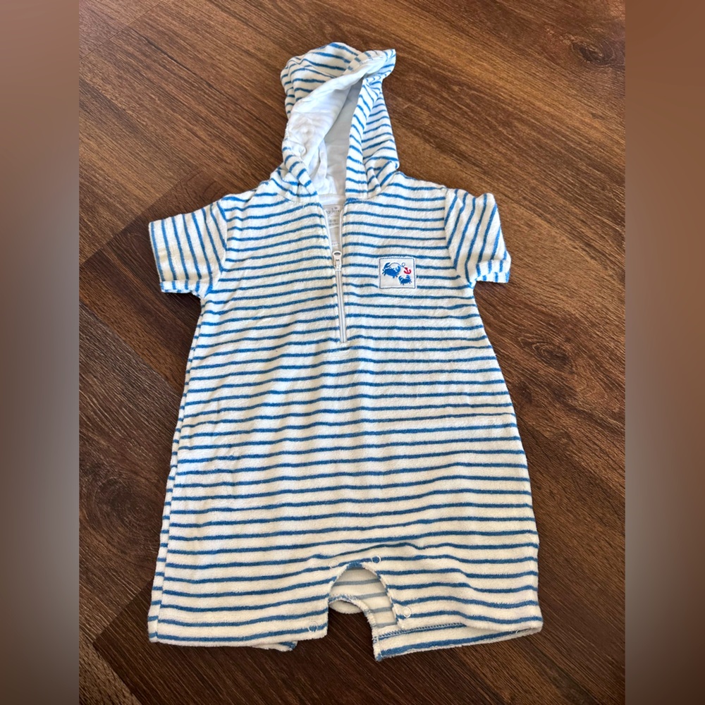 Kissy Kissy French terry romper 6-9m